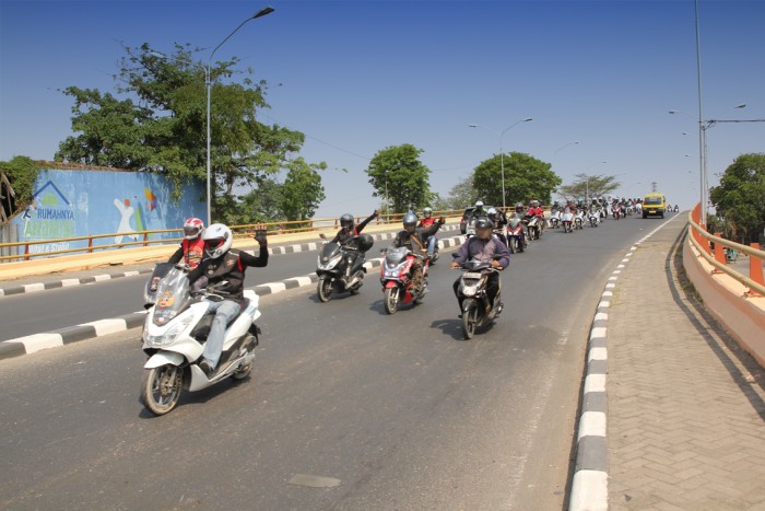 Jalin Silahturahmi, 700 Bikers Semarakkan the 4th Anniversary Honda PCX Club Indonesia