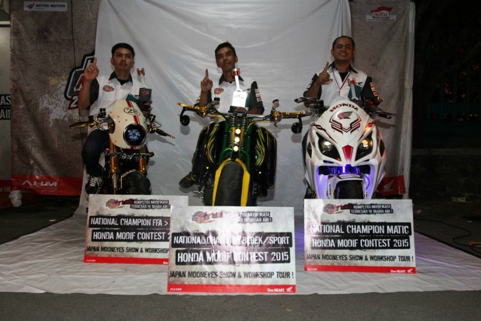 AHM Kirim 3 Pemenang HMC 2015 ke Ajang Modifikasi Bergengsi Dunia