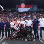 Marc Marquez Rayakan Kemenangan MotoGP 2016 Bersama Ribuan Fans di Indonesia