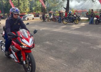 50 Bikers Jajal CBR250RR di Lapangan Murjani