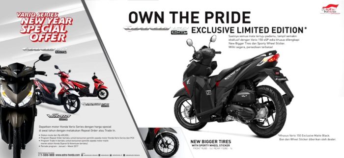 Tampilan Baru Vario 150 di Tahun Baru