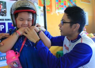 Trio Motor Ajarkan Safety Riding Untuk Anak-anak TK