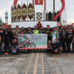 Komunitas Motor Honda Konvoi Jelajahi Kota Sampit