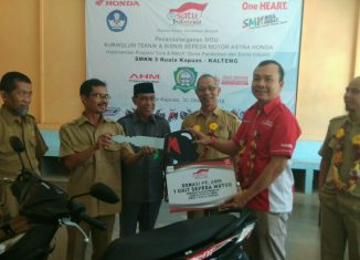 SMKN 3 Kuala Kapuas Resmi Jadi Sekolah Binaan Honda