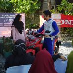 Trio Motor dan Polantas Edukasi Berkendara di Kampung Kehimungan