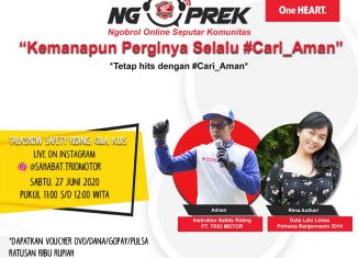 NGOPREK Safety Riding - Pengumuman Give Away