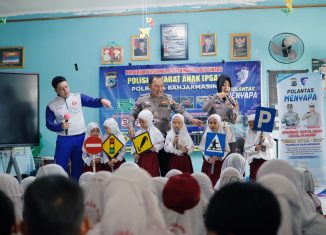 Menanamkan Budaya Keselamatan Sejak Dini, Safety Riding PT Trio Motor Hadir di SDN Telaga Biru 4