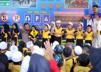 PT Trio Motor Tanamkan Edukasi Keselamatan Berkendara Sejak Usia Dini di RA Datu Abulung