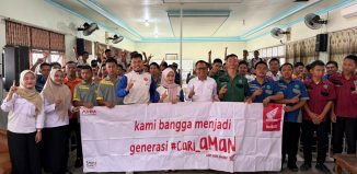 Honda Trio Motor Ajak Siswa SMKN 2 Marabahan Maknai Keselamatan sebagai Kebutuhan Utama