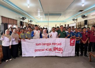 Honda Trio Motor Ajak Siswa SMKN 2 Marabahan Maknai Keselamatan sebagai Kebutuhan Utama